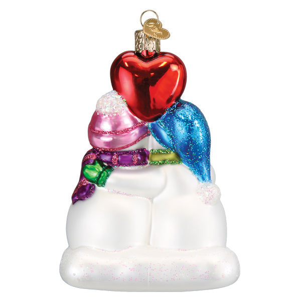 Snow Couples First Christmas Ornament