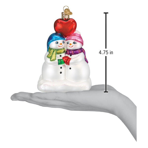 Snow Couples First Christmas Ornament