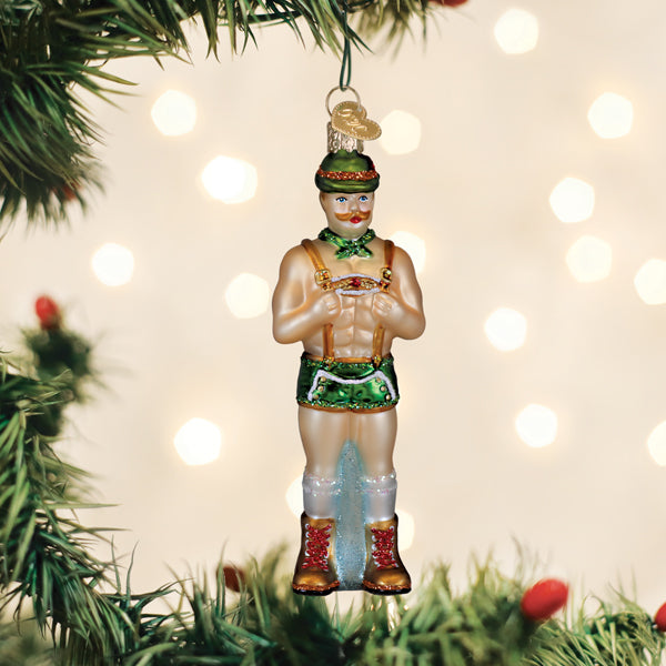 Old World Christmas: Dasher, Holly Jolly Hunk Christmas Ornament