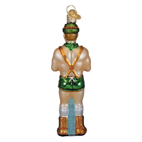 Old World Christmas: Dasher, Holly Jolly Hunk Christmas Ornament