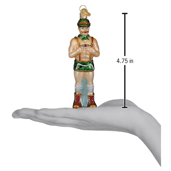 Old World Christmas: Dasher, Holly Jolly Hunk Christmas Ornament