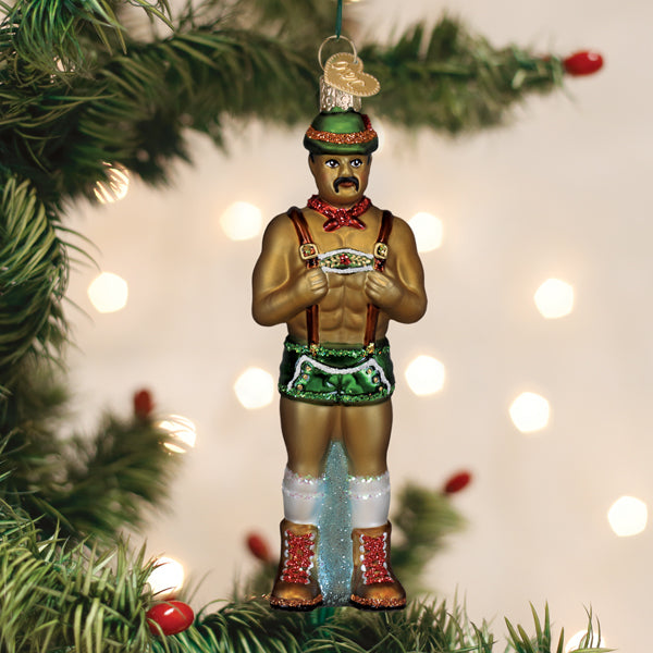 Old World Christmas: Prancer, Holly Jolly Hunk Christmas Ornament