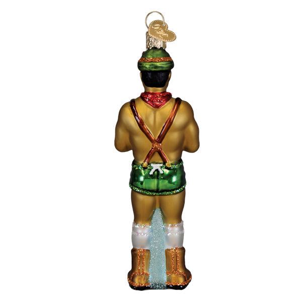 Old World Christmas: Prancer, Holly Jolly Hunk Christmas Ornament