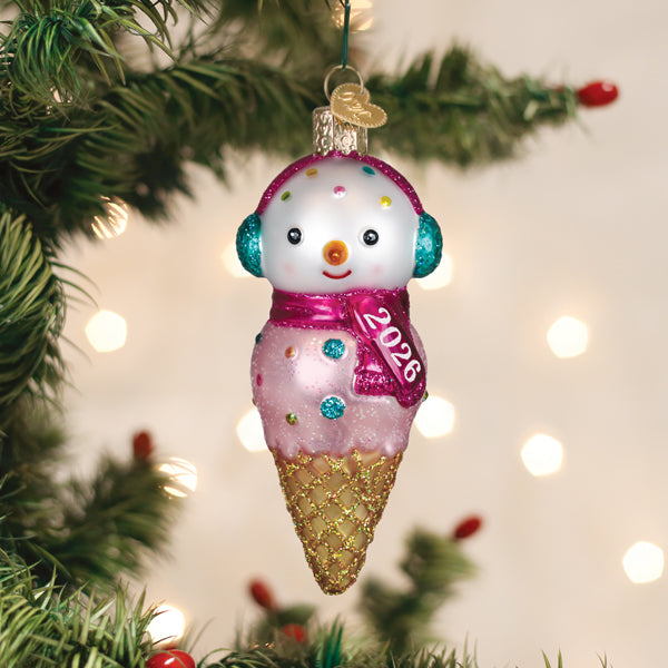 Old World Christmas: 2026 Snowman Christmas Ornament