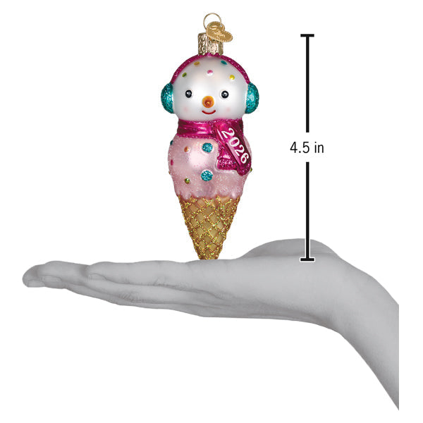 Old World Christmas: 2026 Snowman Christmas Ornament