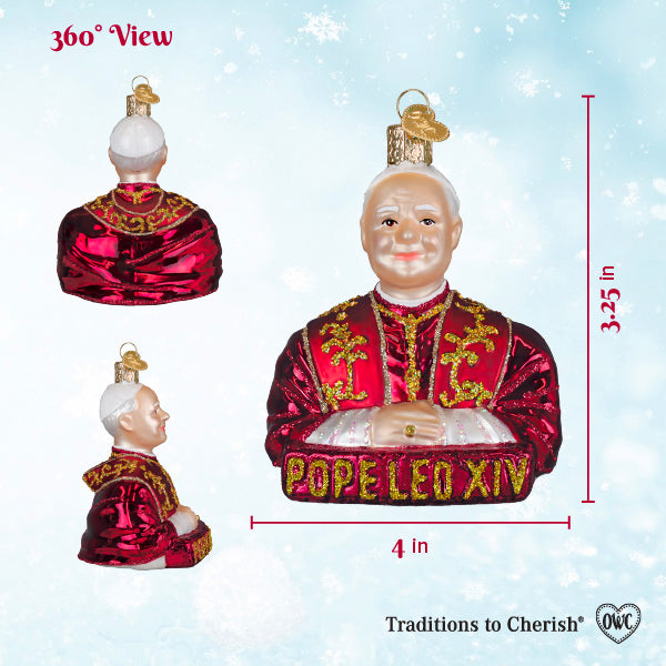Old World Christmas: Pope Leo Xiv Christmas Ornament