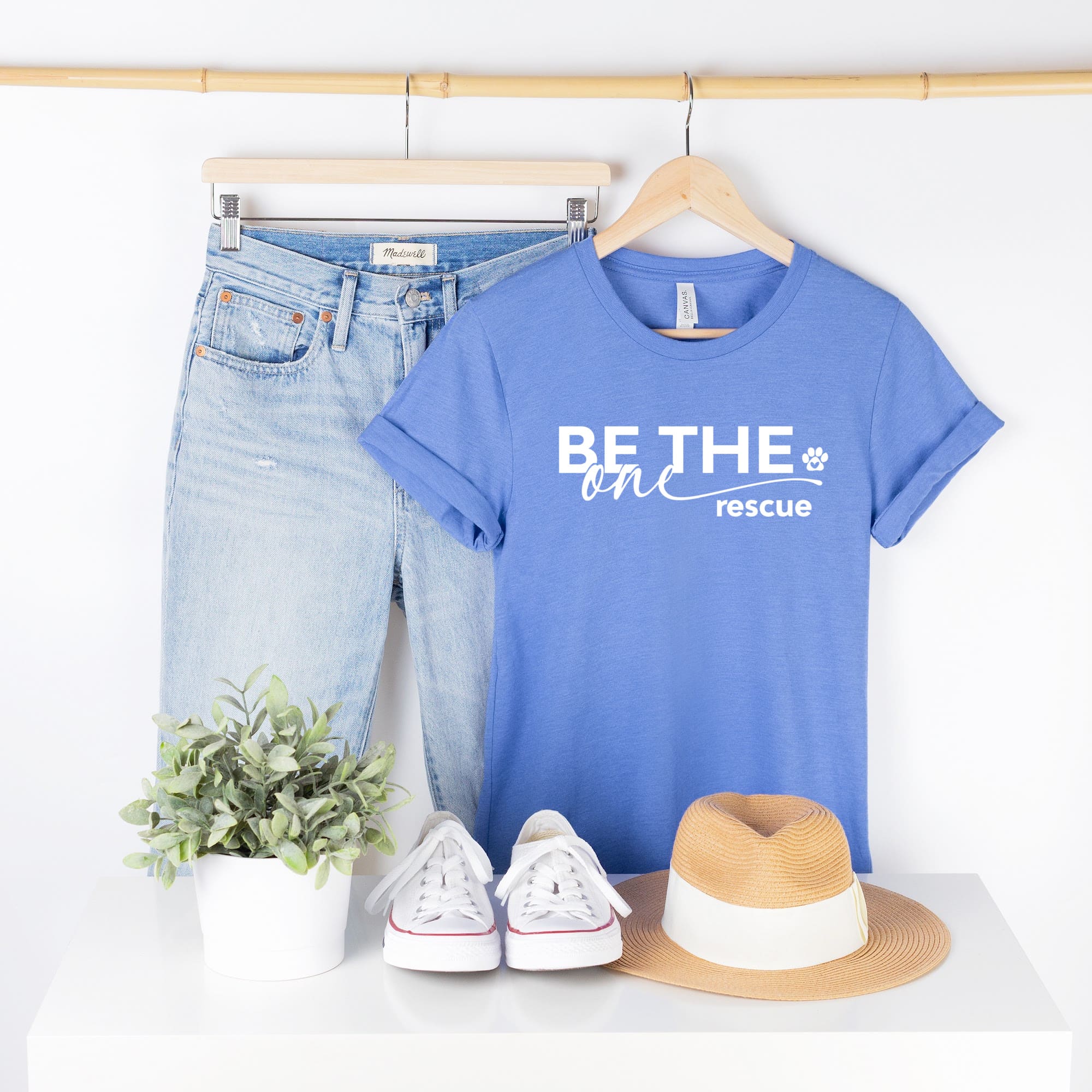 BE THE ONE RESCUE Shirt People Shirts Printed Tshirt Human Dog Gear Unisex