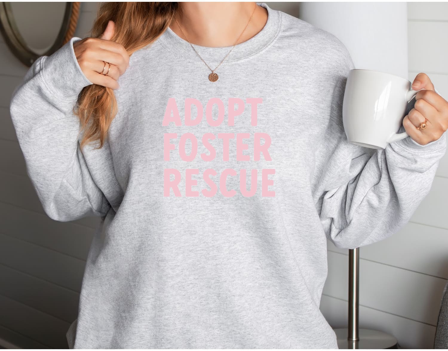 Adopt, Foster, Rescue Crewneck Sweatshirt