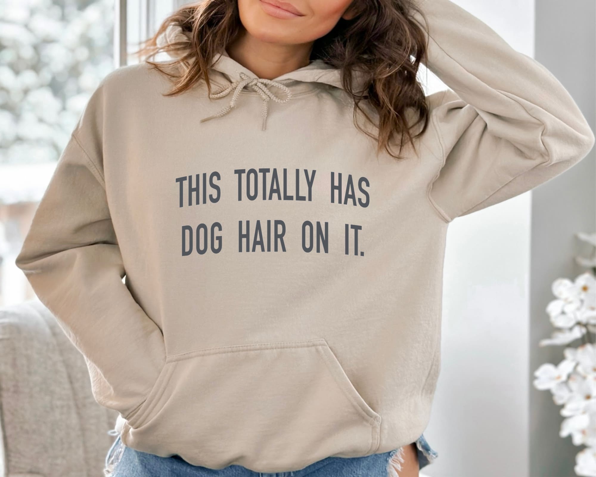 People Shirt Sweatshirt Unisex Crew Neck Crewneck Sweatshirt Hoodie THIS TOTALLY HAS DOG HAIR ON IT