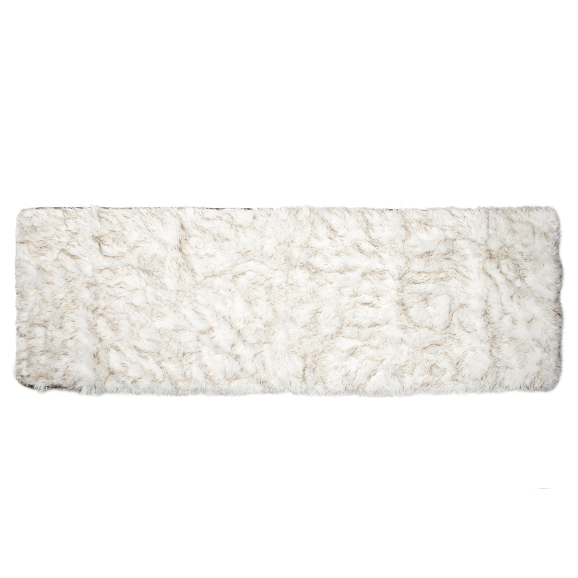 PupProtector Waterproof Bed Runner White with Brown Accents