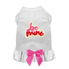 Bark 5th Ave., LLC Personalized Dog Dress - White