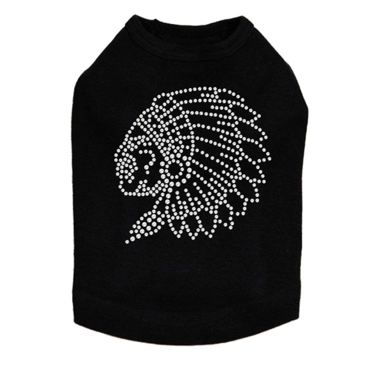 Indian (Rhinestone) - Dog Tank