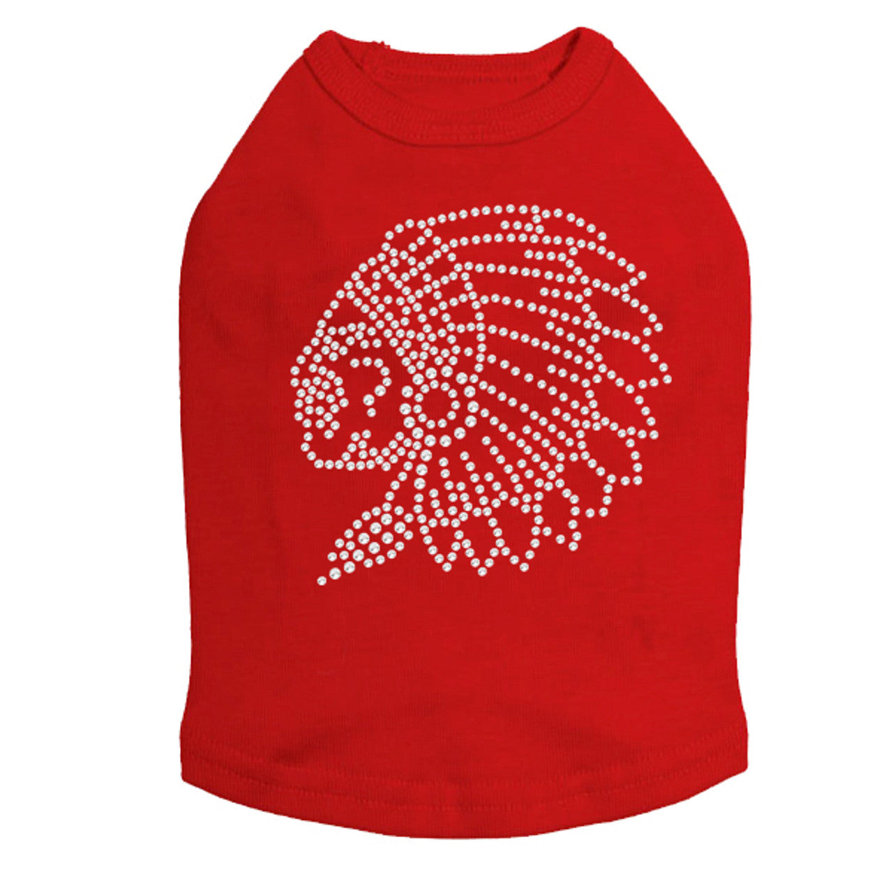 Indian (Rhinestone) - Dog Tank