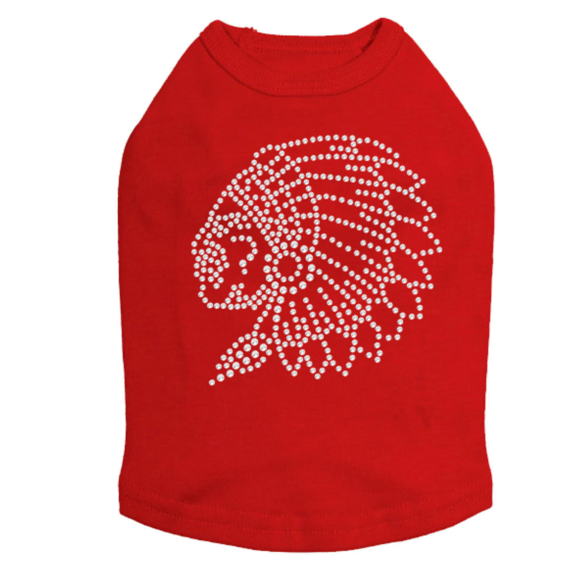 Indian (Rhinestone) - Dog Tank