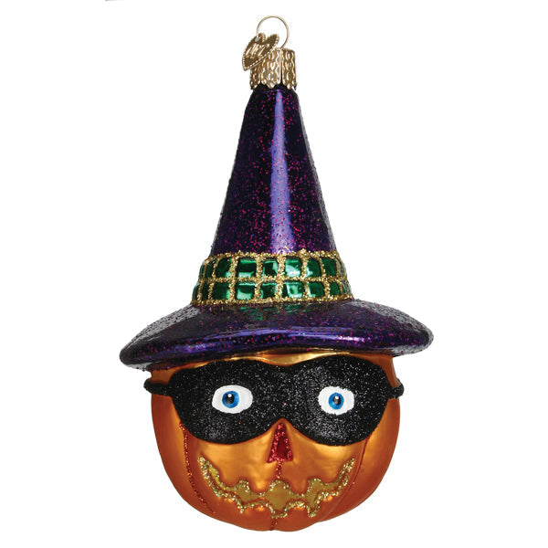 Masked Witch Jack Olantern Ornament