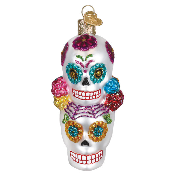 Old World Christmas: Dia De Los Muertos Stacking Skulls Christmas Ornament