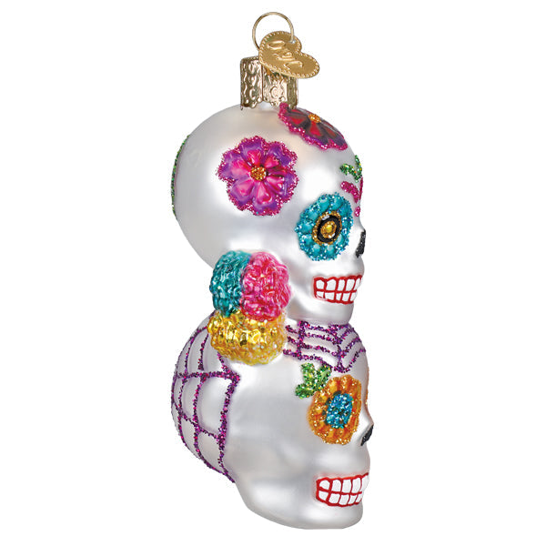Old World Christmas: Dia De Los Muertos Stacking Skulls Christmas Ornament