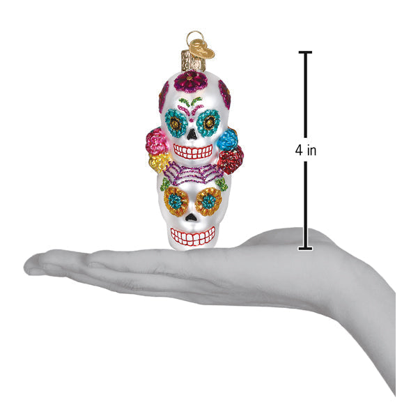 Old World Christmas: Dia De Los Muertos Stacking Skulls Christmas Ornament