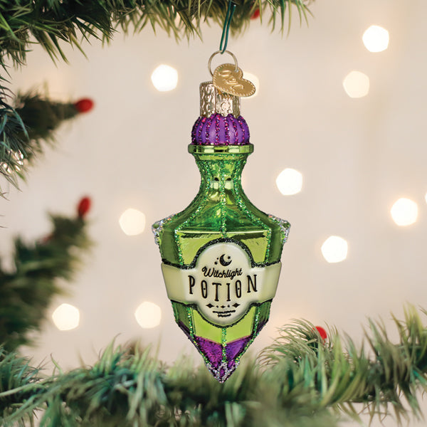 Old World Christmas: Potion Bottle Christmas Ornament
