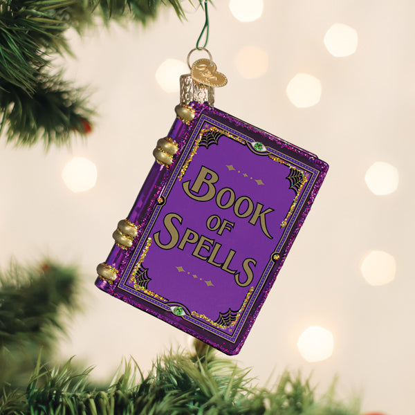 Old World Christmas: Book Of Spells Christmas Ornament