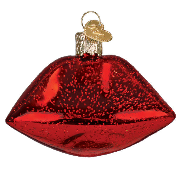 Old World Christmas: Vampire Lips Christmas Ornament