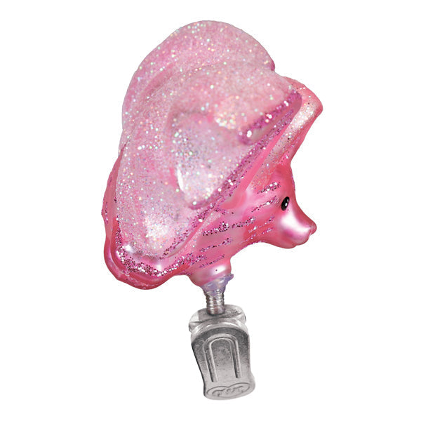Old World Christmas: Shimmering Pink Bat Christmas Ornament