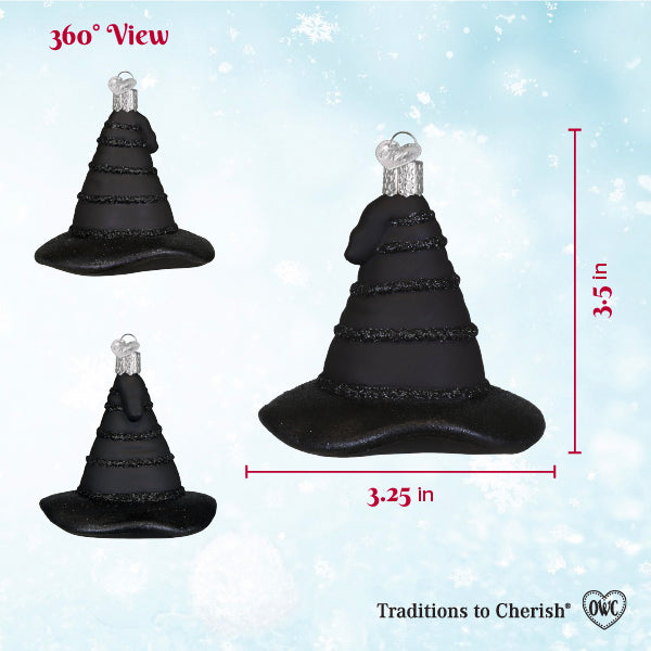 Old World Christmas: The Green Witchs Hat Christmas Ornament