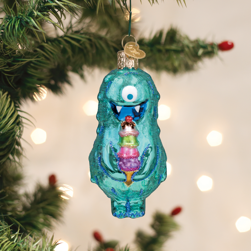 Old World Christmas: Furry Sugarbeast Christmas Ornament
