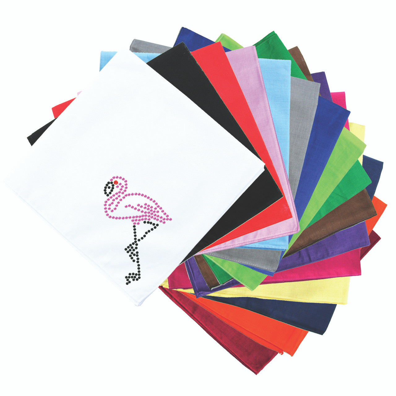 Pink Flamingo with Black Legs - Small - Bandanna