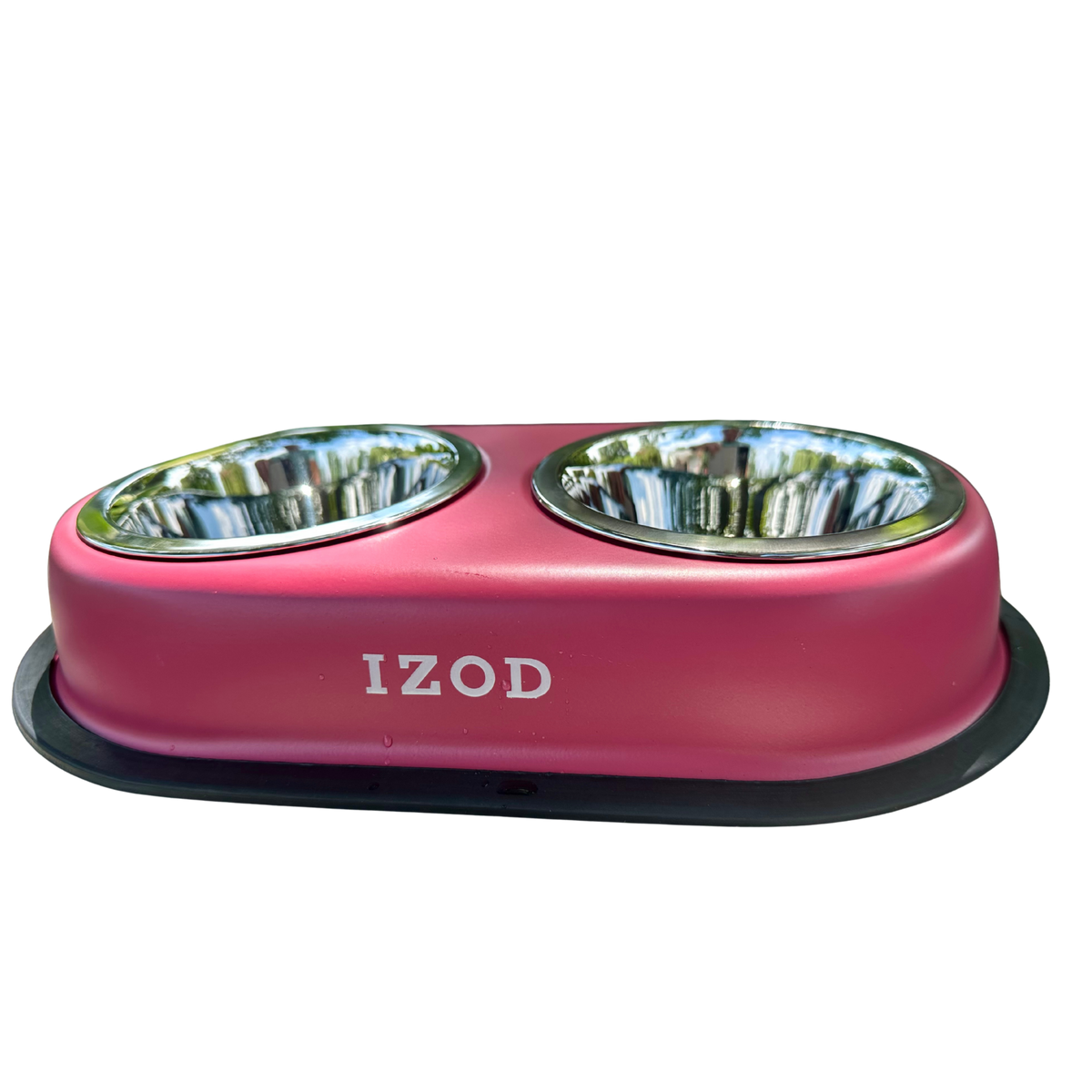 Izod Pet - Stainless Steel Double Feeder Bowl | HT Animal Supply