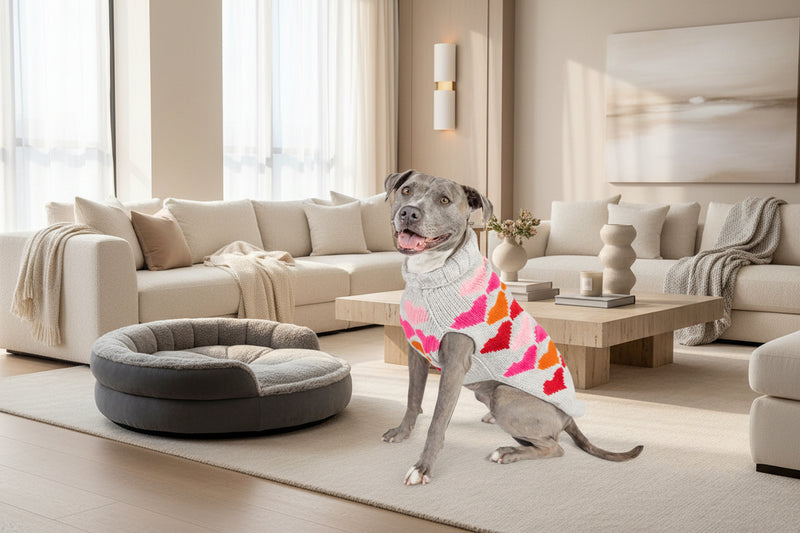Puppy Love Knit Dog Sweater