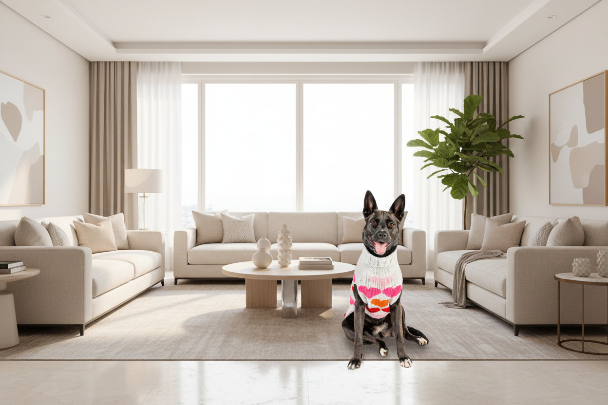 Puppy Love Knit Dog Sweater