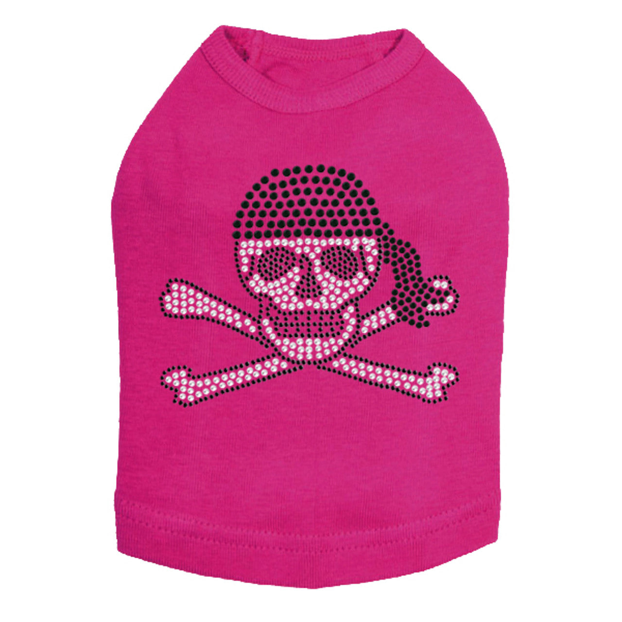 Skull with Black Bandanna- Dog Tank