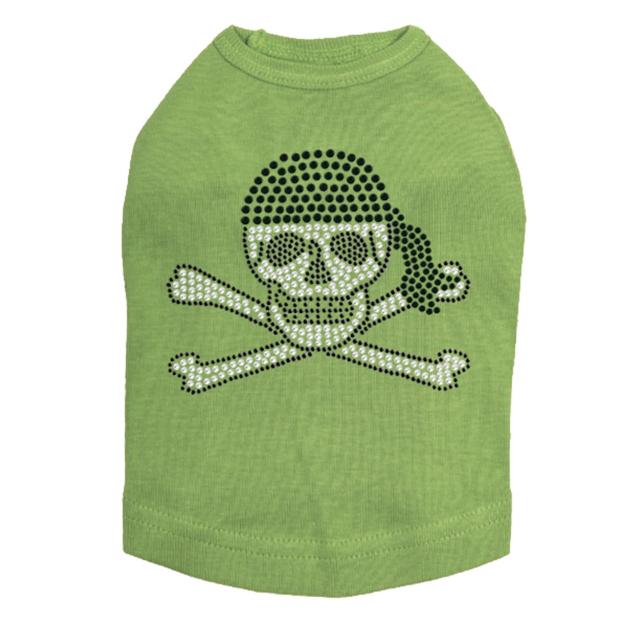 Skull with Black Bandanna- Dog Tank