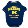 Michigan Wolverines Dog Tee Shirt