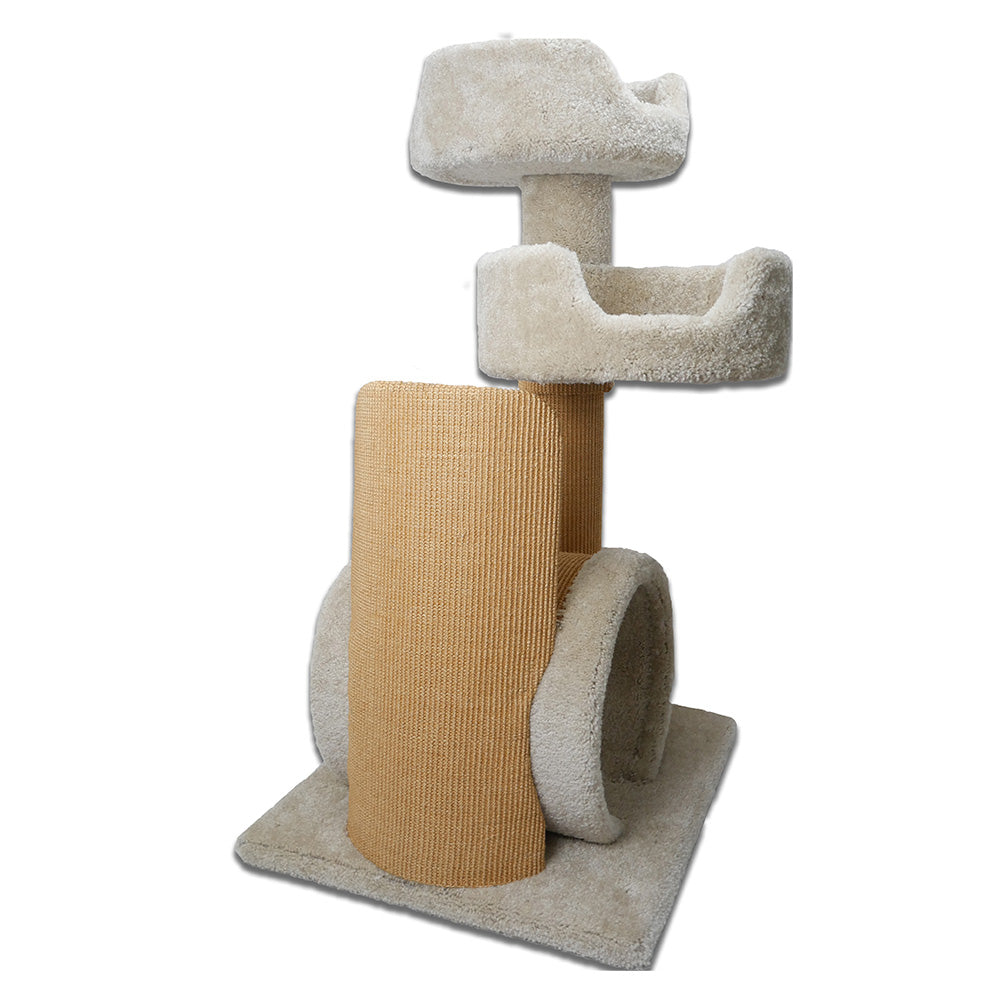 I-2 Cat Tower with 2 Cat Bed & Cat Scratcher