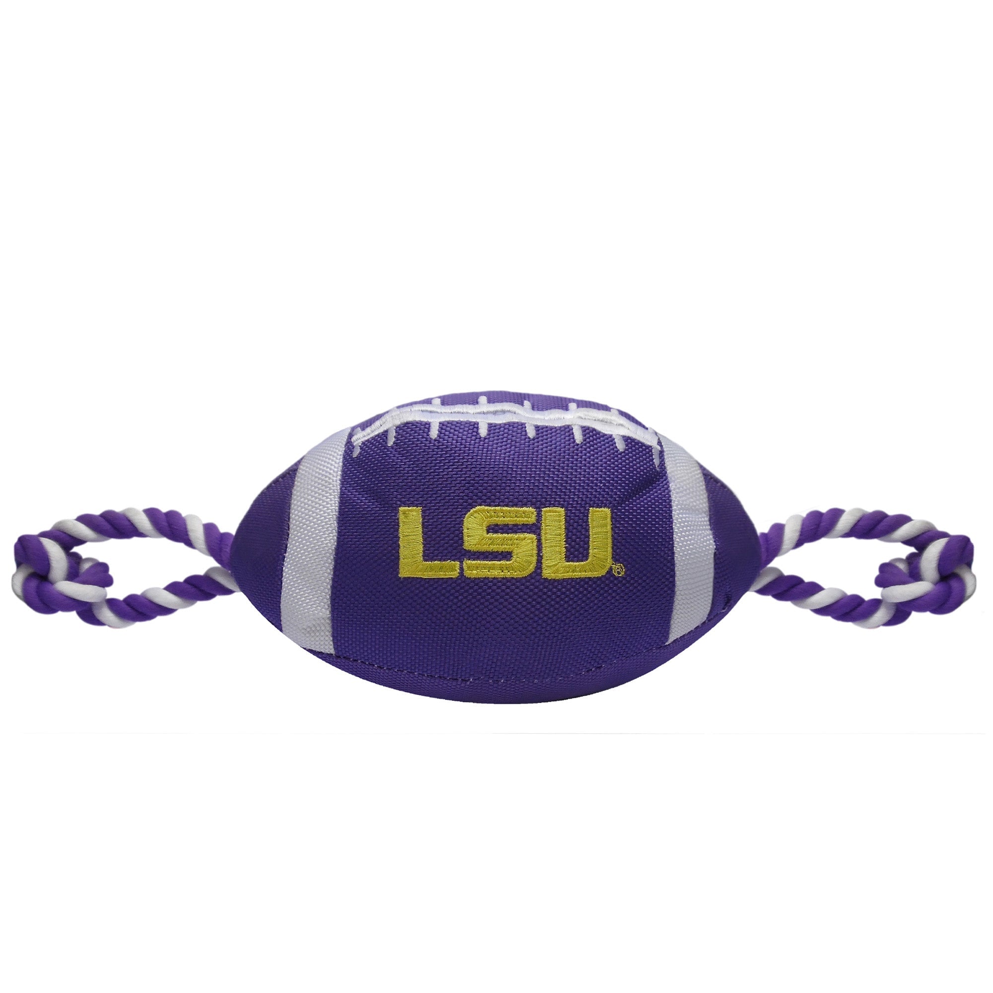 LSU Tigers Nylon Football Dog Toy