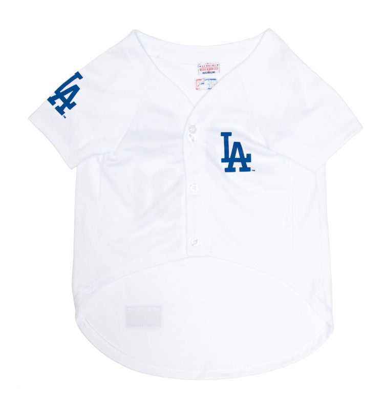 Los Angeles Dodgers Dog Jersey - White - HT Animal Supply
