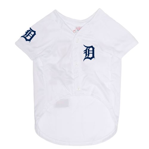 Detroit Tigers Dog Jersey - white - HT Animal Supply