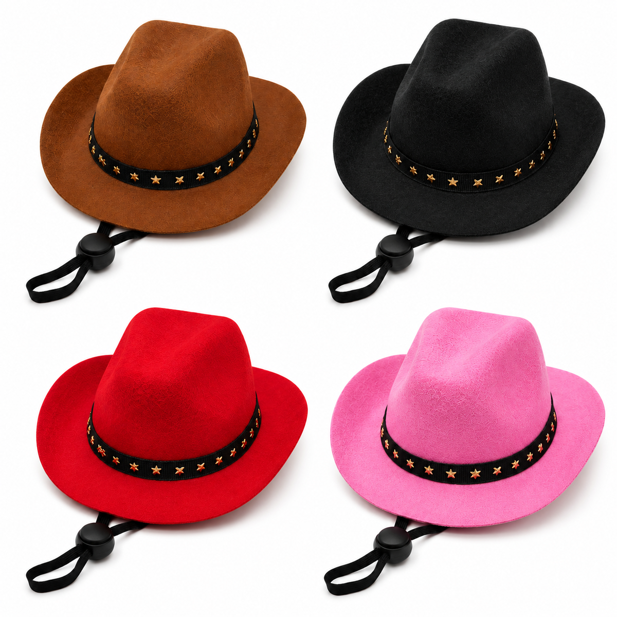 Heads or Tails Pup Cowboy Dog Hat