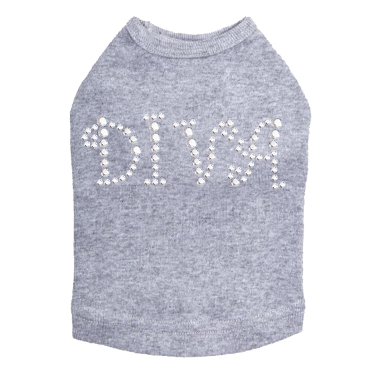 Diva (Silver Rhinestuds) - Dog Tank