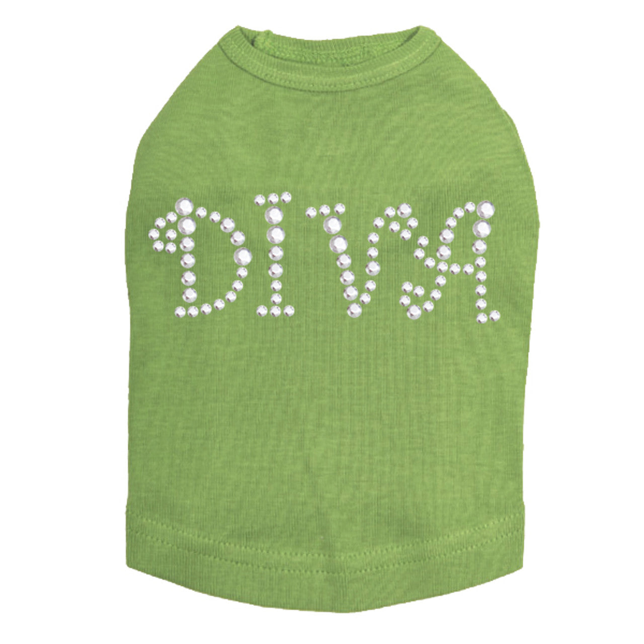 Diva (Silver Rhinestuds) - Dog Tank