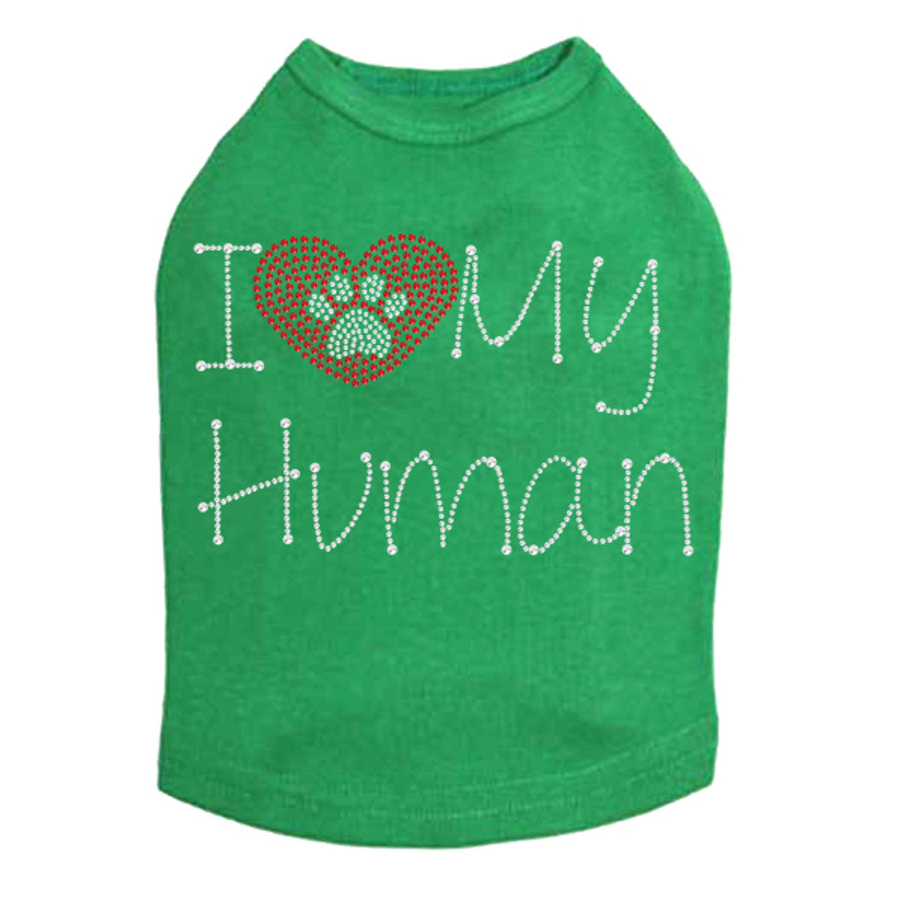I Love My Human - Dog Tank