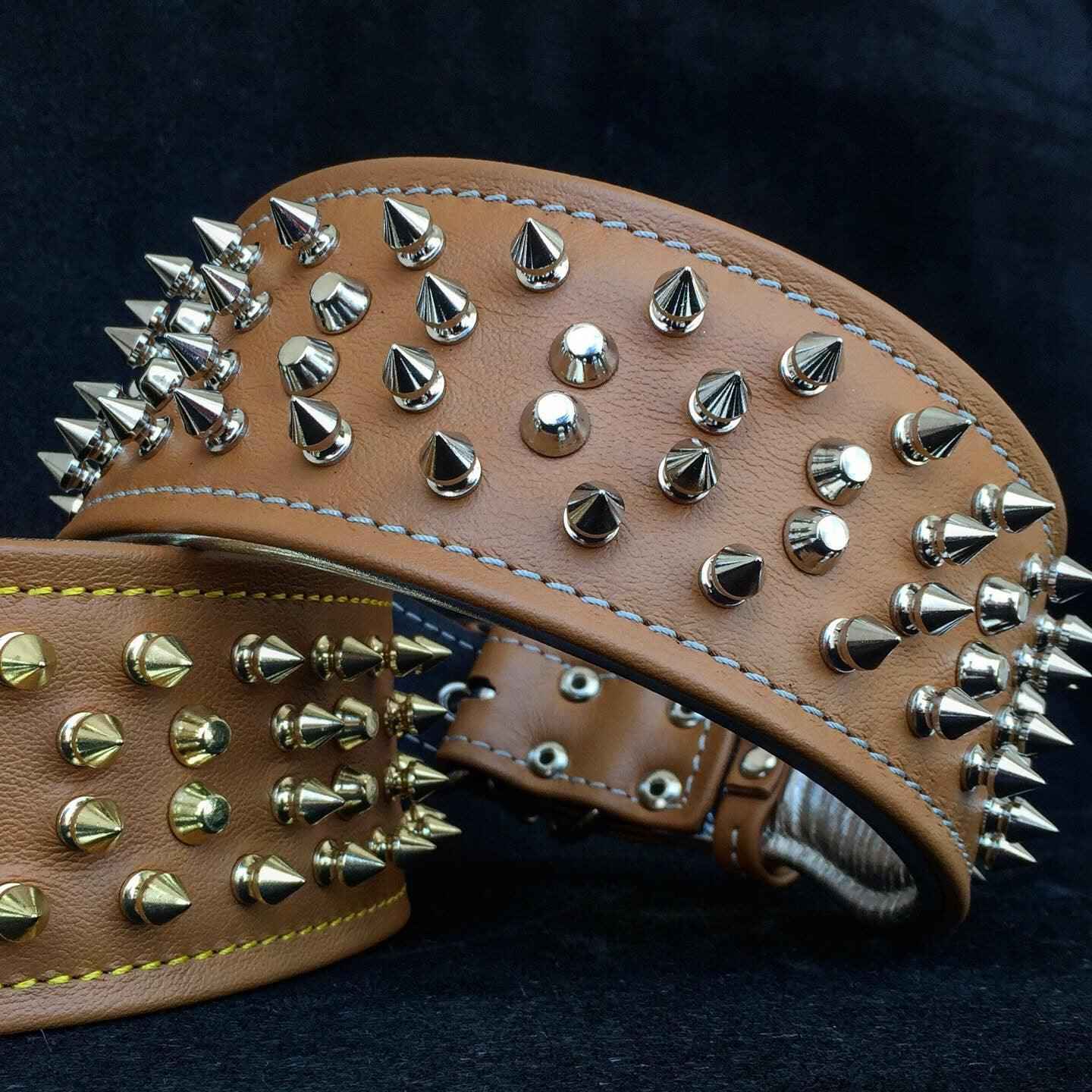 Bestia Crown Leather Dog Collar