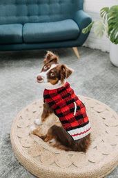 Buffalo Plaid Dog Sweater
