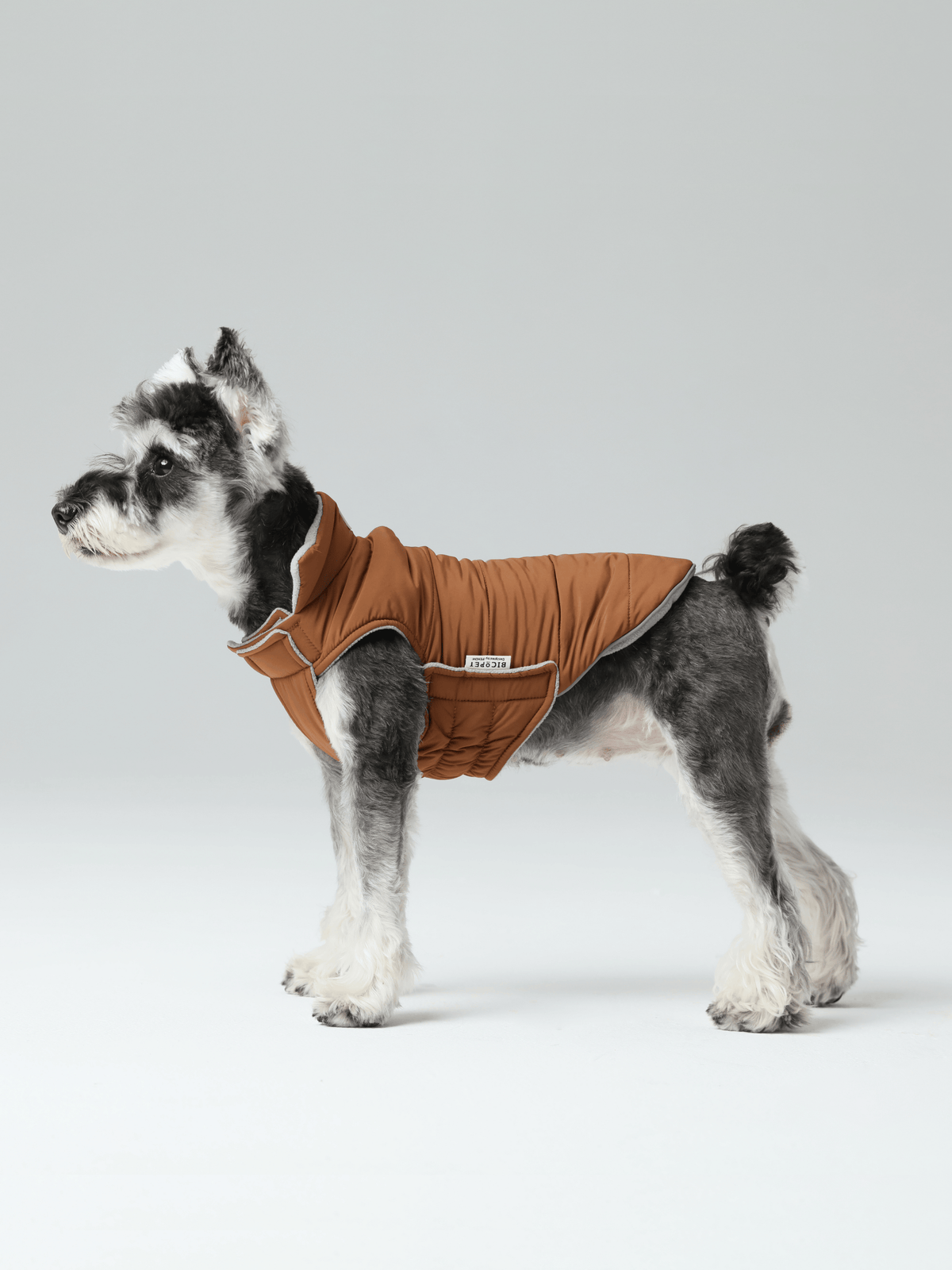 Reversible Dog Vest Jacket-Orange Grey