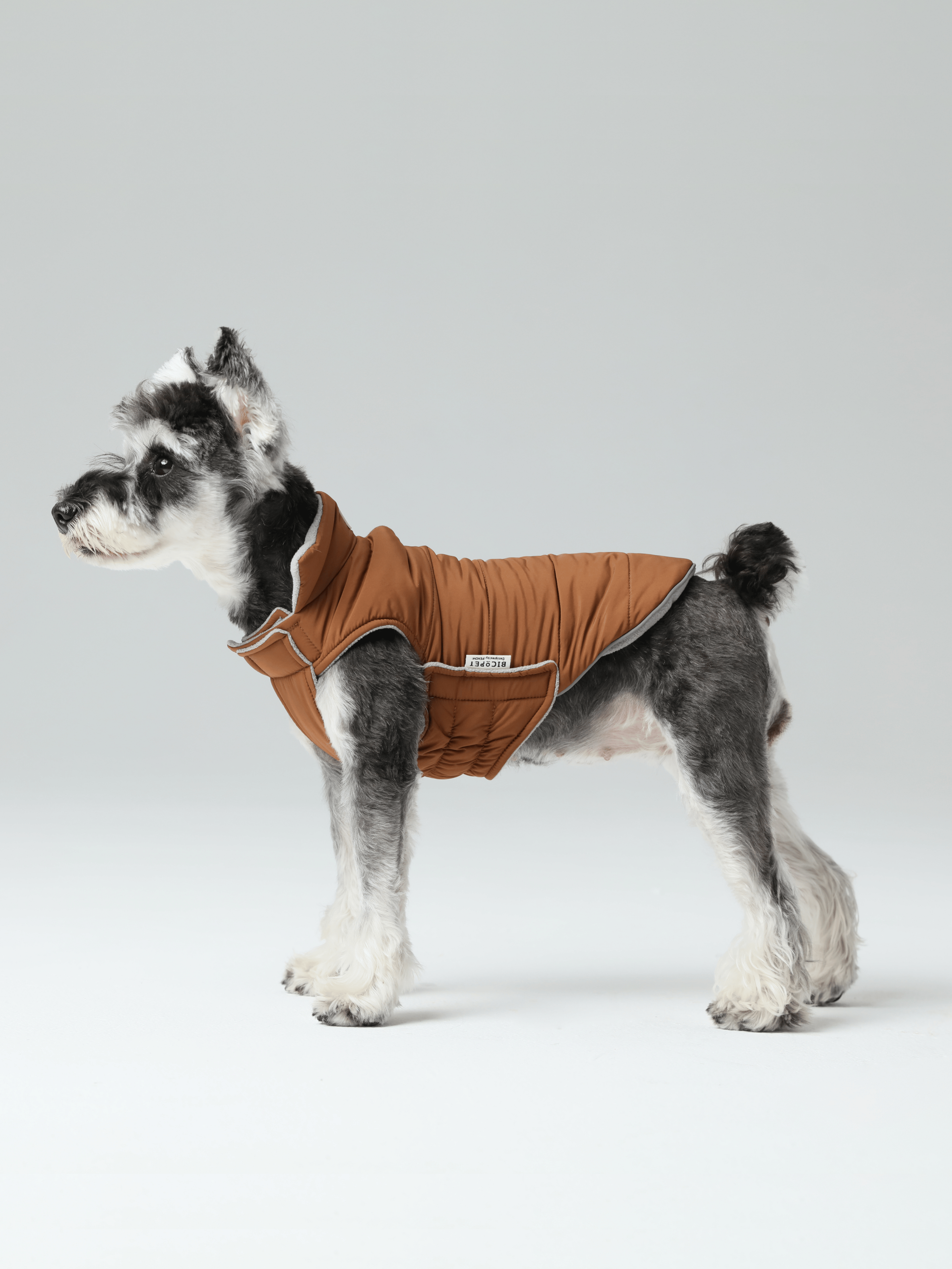 Reversible Dog Vest Jacket-Orange Grey