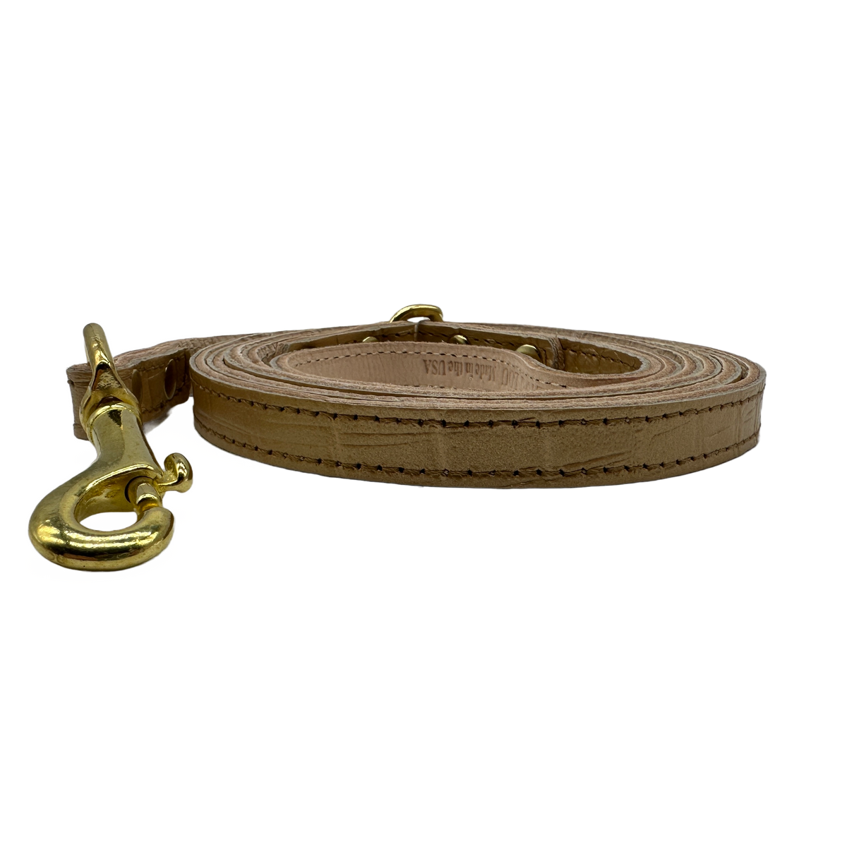 Bonne et Filou – Croc-Embossed Leather Dog Leash