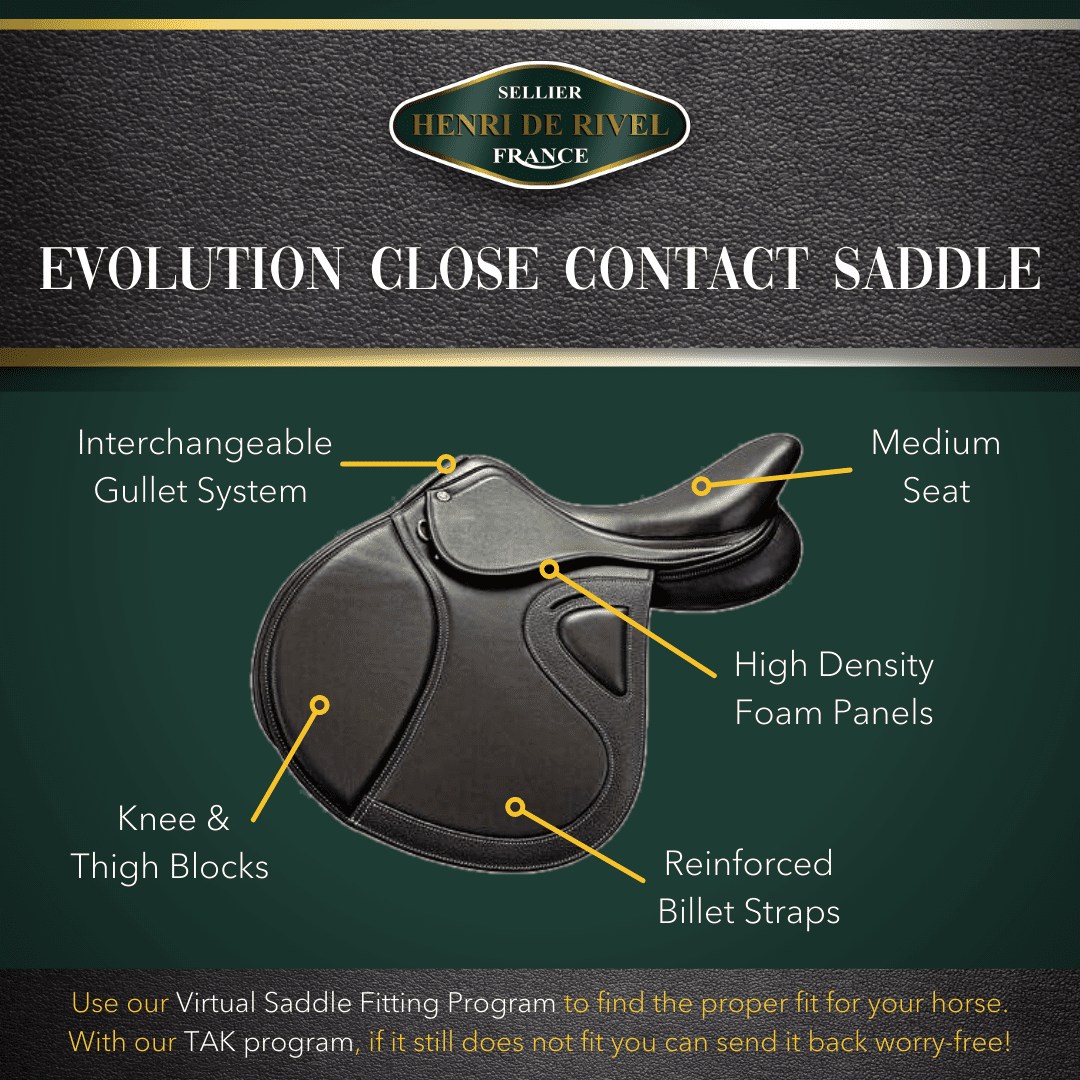Henri de Rivel Evolution Close Contact IGP Saddle