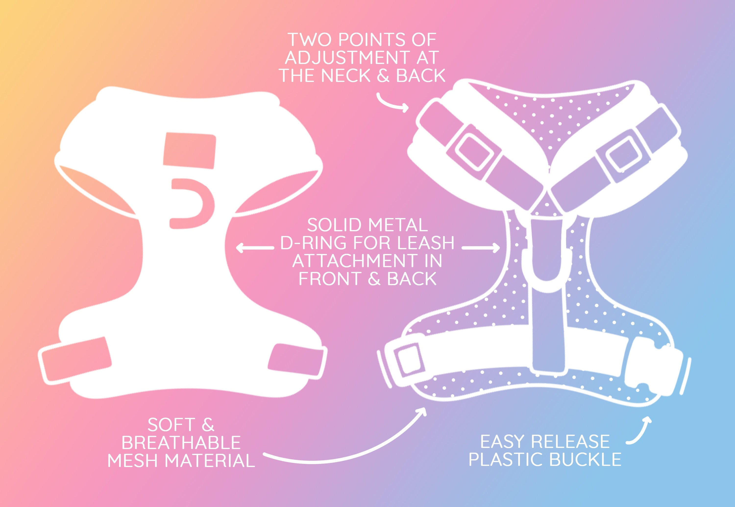Dog Adjustable Harness - Apple Cider